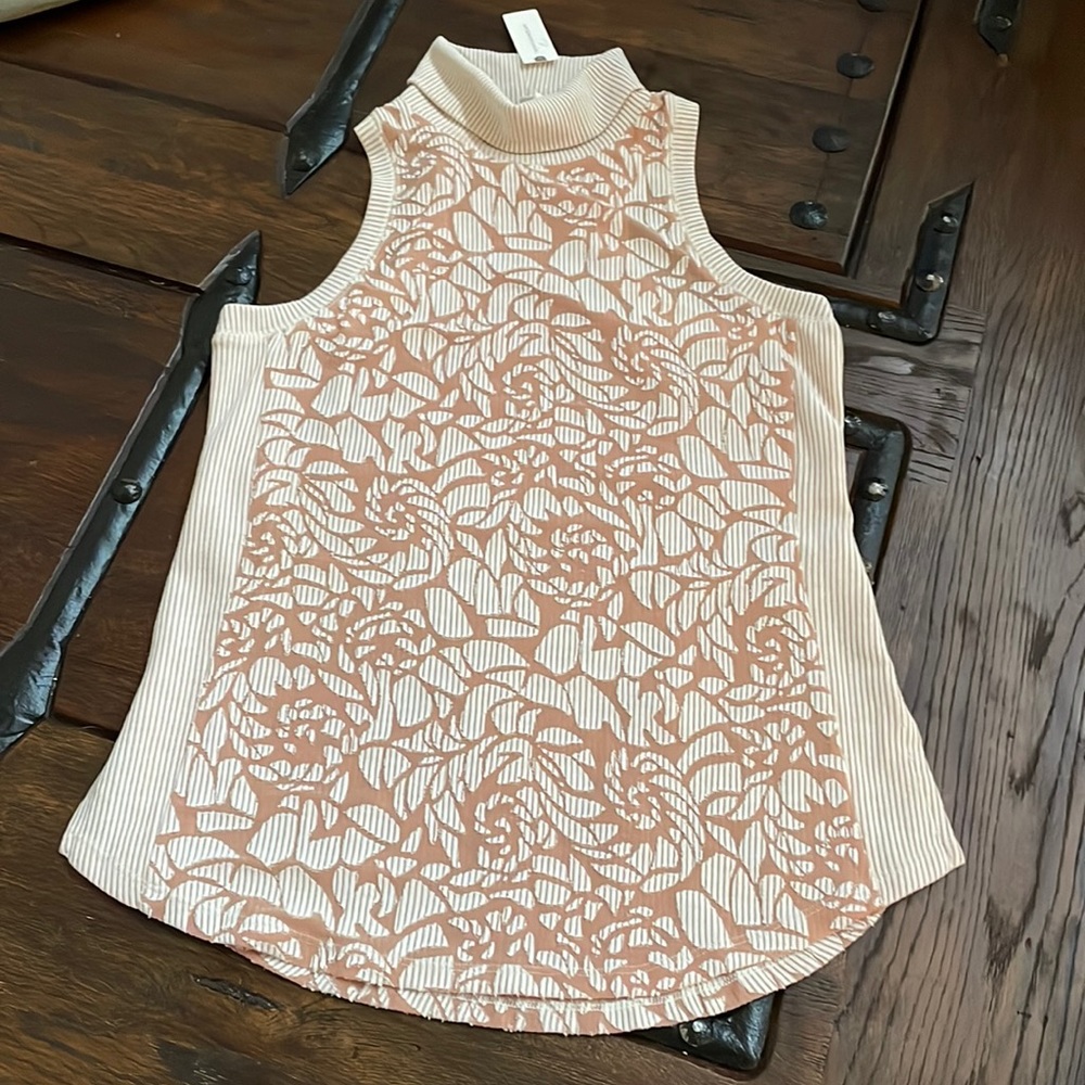 Anthropologie NEW with Tags top . Very unique and a Racerback as well . Size M